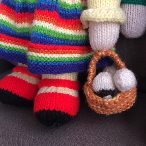 Hand Made Knit Scarecrow & Farm Girl Doll 16” designed by Jean Greenhowe - Picture 3 of 10